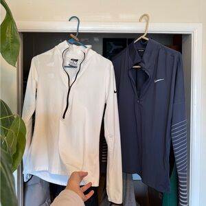 Nike White and Blue drifit shirts